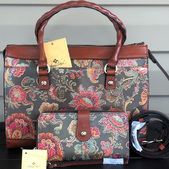 Patricia Nash Handbags - NWT-Patricia Nash-SET-Italian Floral Paisley-Josselin Bag & Capella Wallet-$388